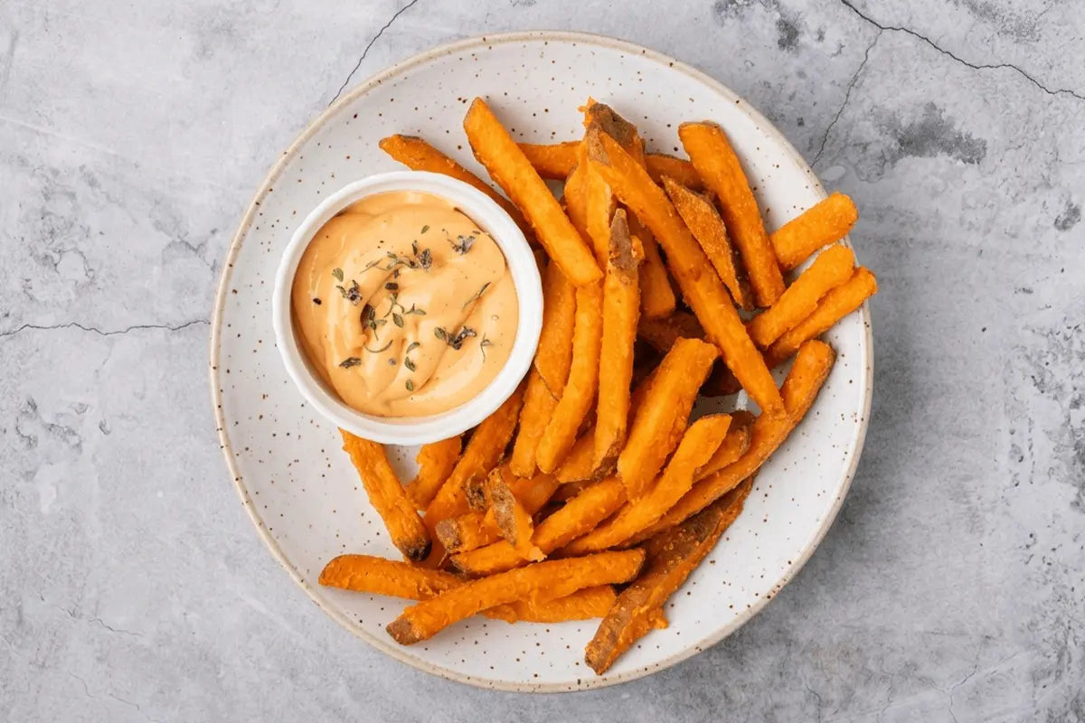 Baked Sweet Potato Fries With Arrowroot Powder