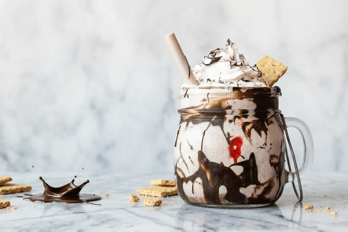Strawberry Graham Cracker Milkshake