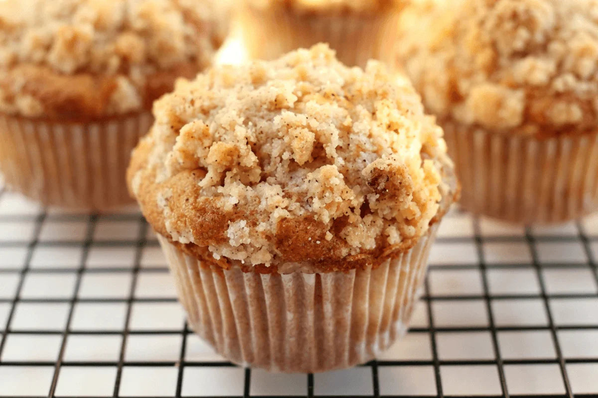 Peach Cobbler Muffins