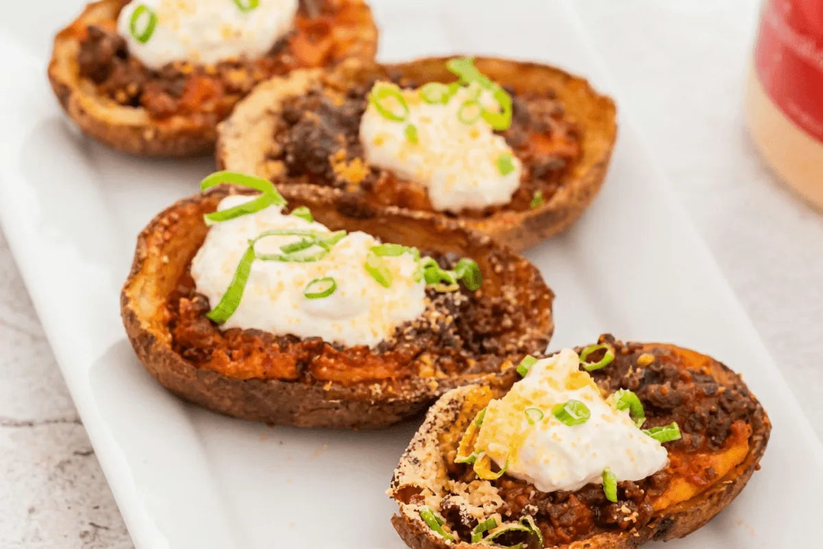 Buttery Cheddar Potato Skins