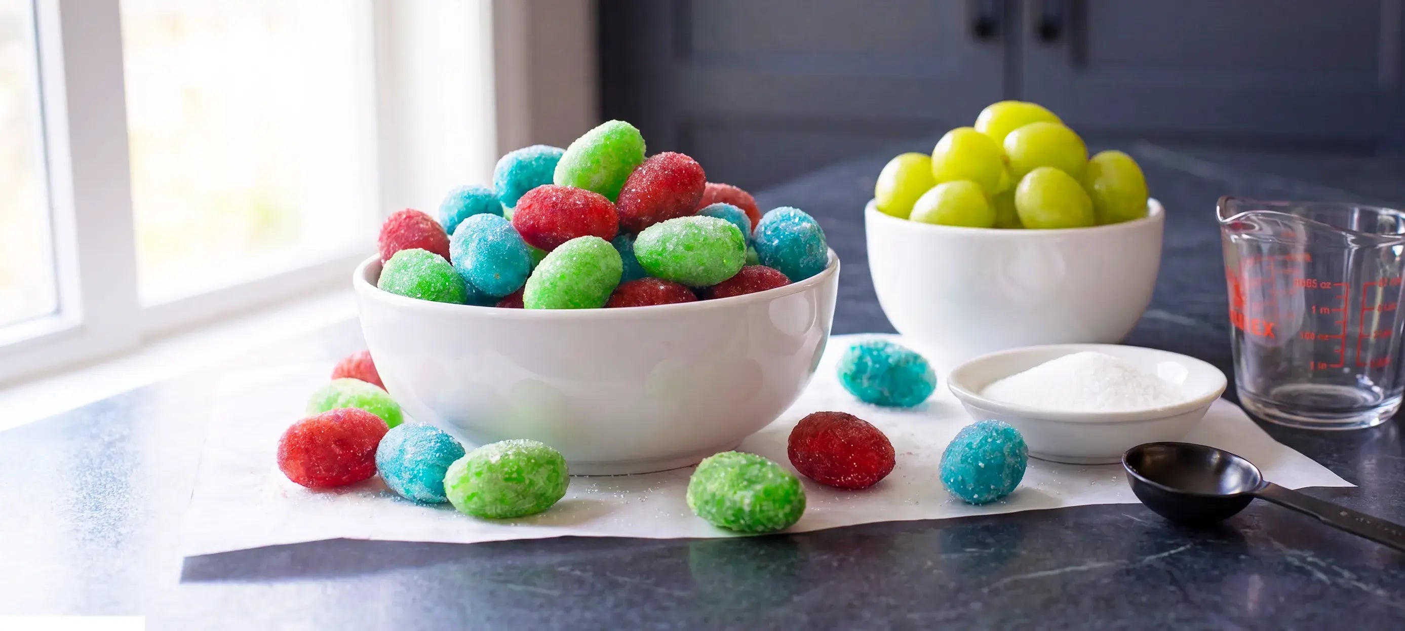 Bright, fruity, and seriously tangy. These sour burst grapes get a candy-shop coating in three colors and a pucker that comes from Hoosier Hill Farm Citric Acid. No baking, no candy thermometer.
