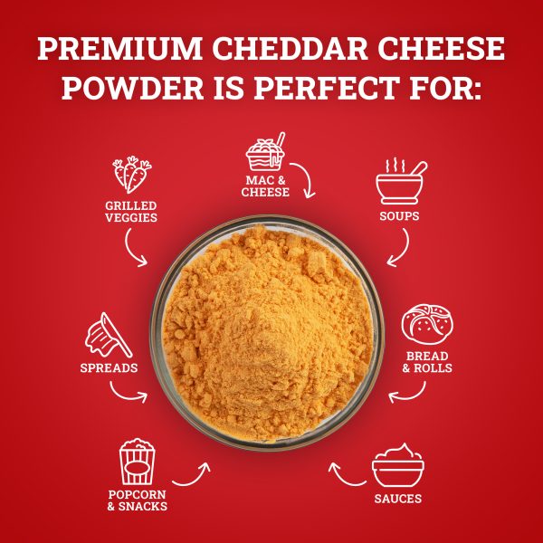 Premium Cheddar Cheese Powder (No Artificial Color)